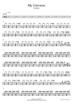 My Universe (feat. BTS 방탄소년단) Coldplay Full Drum Transcription / Drum Sheet Music COPYDRUM
