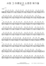 사랑 그 아름답고 소중한 얘기들 배철수 Full Drum Transcription / Drum Sheet Music COPYDRUM