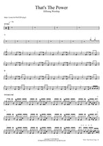 That's The Power Hillsong Worship Full Drum Transcription / Drum Sheet Music COPYDRUM