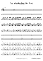 Best Mistake (feat. Big Sean) Ariana Grande Full Drum Transcription / Drum Sheet Music COPYDRUM