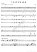 Lift Up the Name of Jesus (주 예수의 이름 높이세) ANOINTING (어노인팅) Full Drum Transcription / Drum Sheet Music COPYDRUM