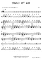 I Love Tonight (오늘밤은 너무 좋아) Kim Jong Chan (김종찬) Full Drum Transcription / Drum Sheet Music COPYDRUM