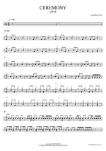 Ceremony - QWER (큐더블유이알) drum sheet music