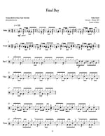 Final Day Tokio Hotel Full Drum Transcription / Drum Sheet Music Jaslow Drum Sheets