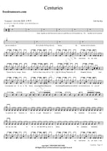 Centuries Fall Out Boy Full Drum Transcription / Drum Sheet Music COPYDRUM