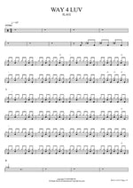 WAY 4 LUV PLAVE Full Drum Transcription / Drum Sheet Music COPYDRUM