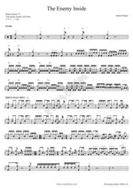The Enemy Inside Dream Theater Full Drum Transcription / Drum Sheet Music COPYDRUM