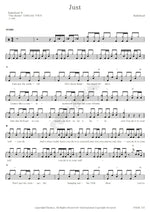 Just (You Do It to Yourself) Radiohead Full Drum Transcription / Drum Sheet Music COPYDRUM