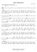 How Insensitive Myrra Malmberg Full Drum Transcription / Drum Sheet Music COPYDRUM