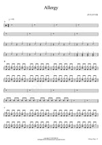 Allergy Gidle (여자아이들) Full Drum Transcription / Drum Sheet Music COPYDRUM