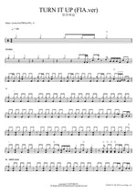TURN IT UP (FIA.ver) 피아워십 Full Drum Transcription / Drum Sheet Music COPYDRUM