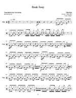Break Away Tokio Hotel Full Drum Transcription / Drum Sheet Music Jaslow Drum Sheets