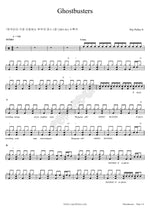 Ghostbusters Ray Parker Jr Full Drum Transcription / Drum Sheet Music COPYDRUM
