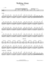 Walking Alone Green Day Full Drum Transcription / Drum Sheet Music COPYDRUM