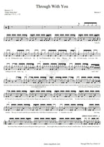 Through with You Maroon 5 Full Drum Transcription / Drum Sheet Music COPYDRUM
