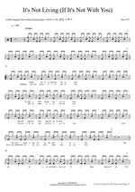It's Not Living (If It's Not With You) The 1975 Full Drum Transcription / Drum Sheet Music COPYDRUM