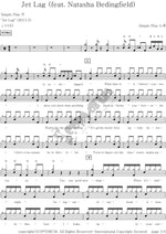 Jet lag Simple plan Full Drum Transcription / Drum Sheet Music COPYDRUM