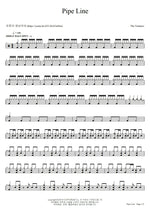 Pipeline The Ventures Full Drum Transcription / Drum Sheet Music COPYDRUM