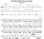 Call Me When You're Sober Evanescence Full Drum Transcription / Drum Sheet Music Cyril Mayer
