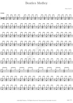 Beatles Medley Stars on 45 Full Drum Transcription / Drum Sheet Music COPYDRUM