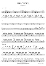 IBELONGIIU G DRAGON Full Drum Transcription / Drum Sheet Music COPYDRUM