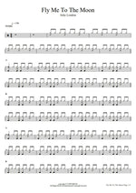Fly Me to the Moon (In Other Words) Julie London Full Drum Transcription / Drum Sheet Music COPYDRUM