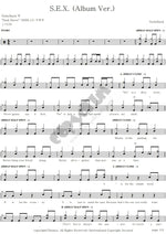 S.E.X. Nickelback Full Drum Transcription / Drum Sheet Music COPYDRUM