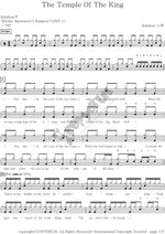 Temple of the King (Temple of the king) Rainbow (레인보우) Full Drum Transcription / Drum Sheet Music COPYDRUM