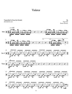 Violator Ra (The Band) Full Drum Transcription / Drum Sheet Music Jaslow Drum Sheets