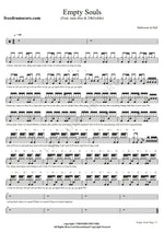 Empty Souls (feat. Iann Dior & 24Kgoldn) Halloween in Hell Full Drum Transcription / Drum Sheet Music COPYDRUM