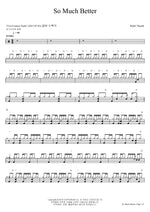 So Much Better Ridin' Thumb Full Drum Transcription / Drum Sheet Music COPYDRUM
