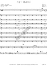 Love Is Leaving (나는 사랑이 떠나가네 (나가수)) Ok Juhyun (옥주현) Full Drum Transcription / Drum Sheet Music COPYDRUM