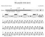 No Puedo Vivir Sin Ti Los Ronaldos Full Drum Transcription / Drum Sheet Music Franki Bio