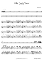Fake Plastic Trees - Radiohead drum sheet music