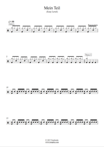 Mein Teil - Rammstein drum sheet music