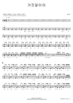 It's a Lie (거짓말이야) B1A4 (비원에이포) Full Drum Transcription / Drum Sheet Music COPYDRUM