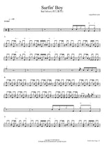 Surfin' Boy - Red Velvet (레드벨벳) drum sheet music