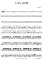 Rekindling Memories (기억속 켜진불) - Soobin (수빈) drum sheet music