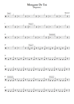 Morgane de toi - Renaud drum sheet music