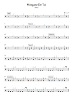 Morgane de toi - Renaud drum sheet music