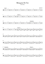 Morgane de toi - Renaud drum sheet music