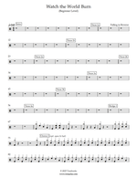 Watch the World Burn - Falling in Reverse drum sheet music