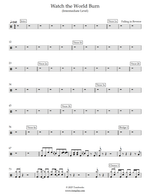 Watch the World Burn - Falling in Reverse drum sheet music