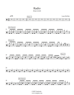 Radio - Lana Del Rey drum sheet music