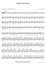Need You Now Lady Antebellum Full Drum Transcription / Drum Sheet Music COPYDRUM