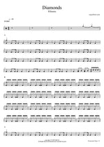 Diamonds - Rihanna drum sheet music