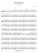 Kiss It Better - Rihanna drum sheet music