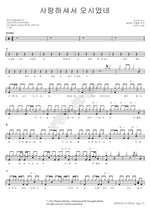 Because He Loves Us (사랑하셔서 오시었네) MARKERS WORSHIP (마커스워십) Full Drum Transcription / Drum Sheet Music COPYDRUM