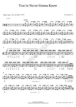 You're Never Gonna Know (Youre Never Gonna Know) Dear Cloud (디어 클라우드) Full Drum Transcription / Drum Sheet Music COPYDRUM