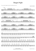 Dragon Night SEKAI NO OWARI Full Drum Transcription / Drum Sheet Music COPYDRUM